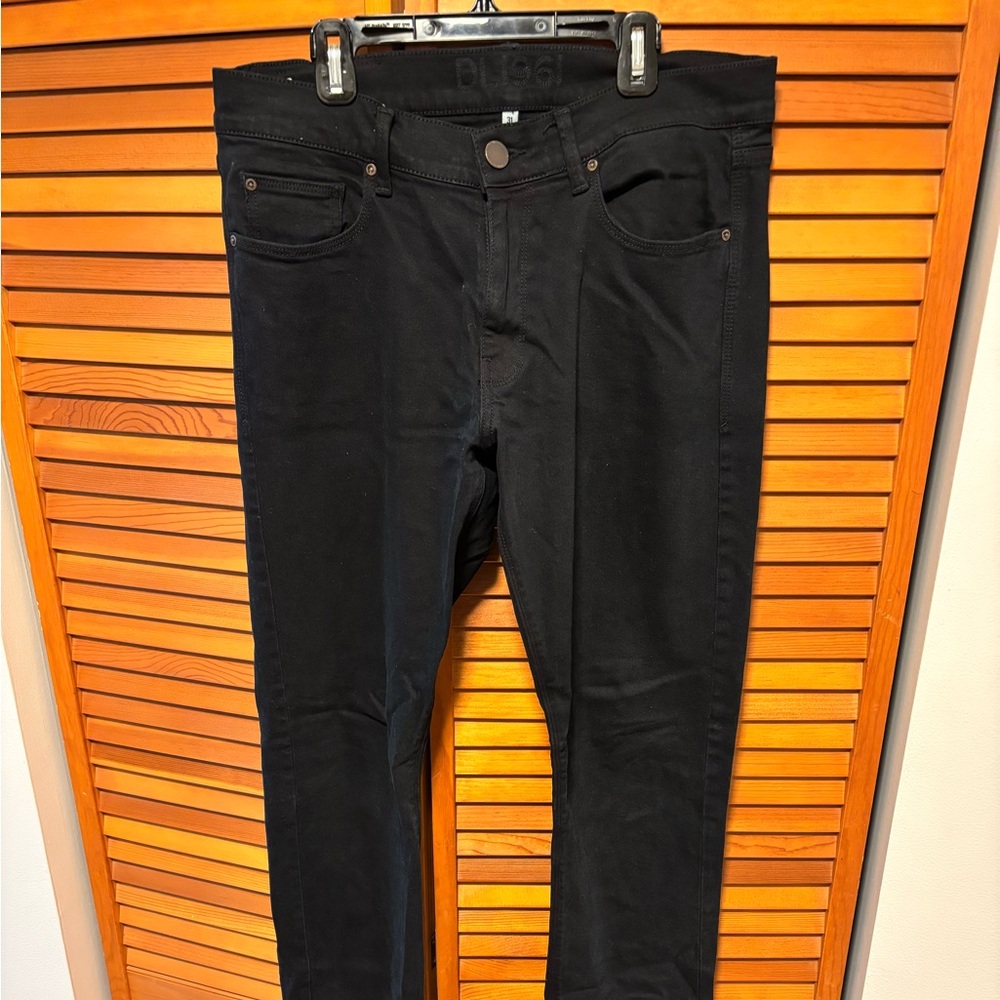 DL1961 Russell Slim Straight Jeans, black, 31x34